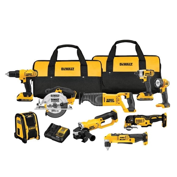 DEWALT 20V MAX Cordless Drill Combo Kit, 9-Tool (DCK940D2)