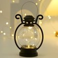 thumbnail image 4 of LCXmlly Battery Operated Lantern LED Lantern Vintage Operated Portable Handle Home Decor Flameless Electronic Lamp Night Light Christmas Party, 4 of 8