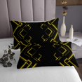 thumbnail image 3 of Erosebridal Abstract Coverlet Set Queen for Teens, Gradient Rectangle Bedding Set, Modern Checkered Decor, 3 of 5