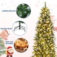 thumbnail image 4 of 7.5ft/9ft Christmas Tree, Artificial Prelit Pencil Tree, Easy Assemble, Xmas Decor for Home Party Office Mall Holiday, 4 of 8