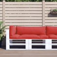 thumbnail image 1 of vidaXL Coussins de Palette 3 Pcs Tissu Rouge, 1 of 5