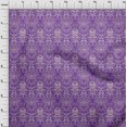 thumbnail image 4 of oneOone Silk Tabby Purple Fabric Damask Craft Projects Decor Fabric Printed By The Yard 42 Inch Wide, 4 of 4