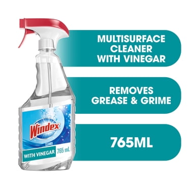 Windex Nettoyant Multisurface au Vinaigre, Nettoyant Tout Usage, Nettoyant pour Vitres, 765ml