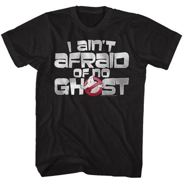 Real Ghostbusters Ain't Afraid Black T-Shirt