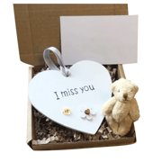 Birdeem Wooden Heart Pocket Teddy Bear Cuddle Gift