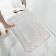 thumbnail image 4 of Kitchen Mats for Floor Bathroom Wool Carpet Floor Mat, Absorbent Anti Slip Mat, Kitchen Floor Mat, Machine Washable, Suitable for Bathtub and Shower Bath Mats for Bathroom Floor, 4 of 7