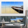 thumbnail image 1 of Traditional Thai Boat on Beach - Seashore Canvas Art Print, 1 of 4