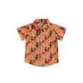 thumbnail image 1 of Fortune Kids Boys Shirts Cactus Cattle Print Button Short Sleeve Tops Holiday Beach Blouse, 1 of 6