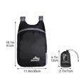 thumbnail image 3 of Lightweight Foldable Outdoor Sports Backpack, Polyester Travel Daypack, Compact Hiking Backpack with Breathable Straps, Water Resistant Packable Backpack for Travel, 3 of 6