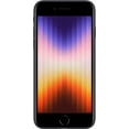 thumbnail image 2 of Refurbished Apple iPhone SE 3rd Gen (2022) 5G - 64GB – Midnight – 12MP Rear & 7MP Front Camera - Fully Unlocked Smartphone - Fair Condition, 2 of 14