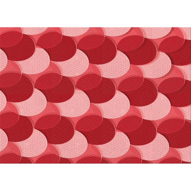 Ahgly Company Tapis Rectangulaire Lavable en Machine Rouge Transitionnel, 8 Pieds x 10 Pieds