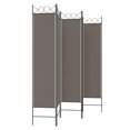 thumbnail image 2 of vidaXL 5-Panel Room Divider Anthracite 200x200 cm Fabric, 2 of 5