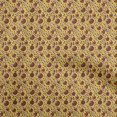 thumbnail image 1 of oneOone Cotton Jersey Yellow Fabric Floral Sewing Craft Projects Fabric Prints By Yard 58 Inch Wide, 1 of 5