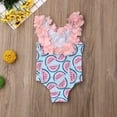 thumbnail image 5 of SUNSIOM Baby Girl Swimwear One-piece Floral Ruffle Neck Printed Swimsuit, 5 of 5