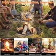 thumbnail image 2 of Heavy Duty 360° Swivel Campfire Grill for Fire Pit – Adjustable Height Alloy Steel Cooking Grate, Includes Carry Bag and Hook – Portable Open Fire BBQ Rack for Outdoor Barbecue, Camping, Garden, 2 of 7