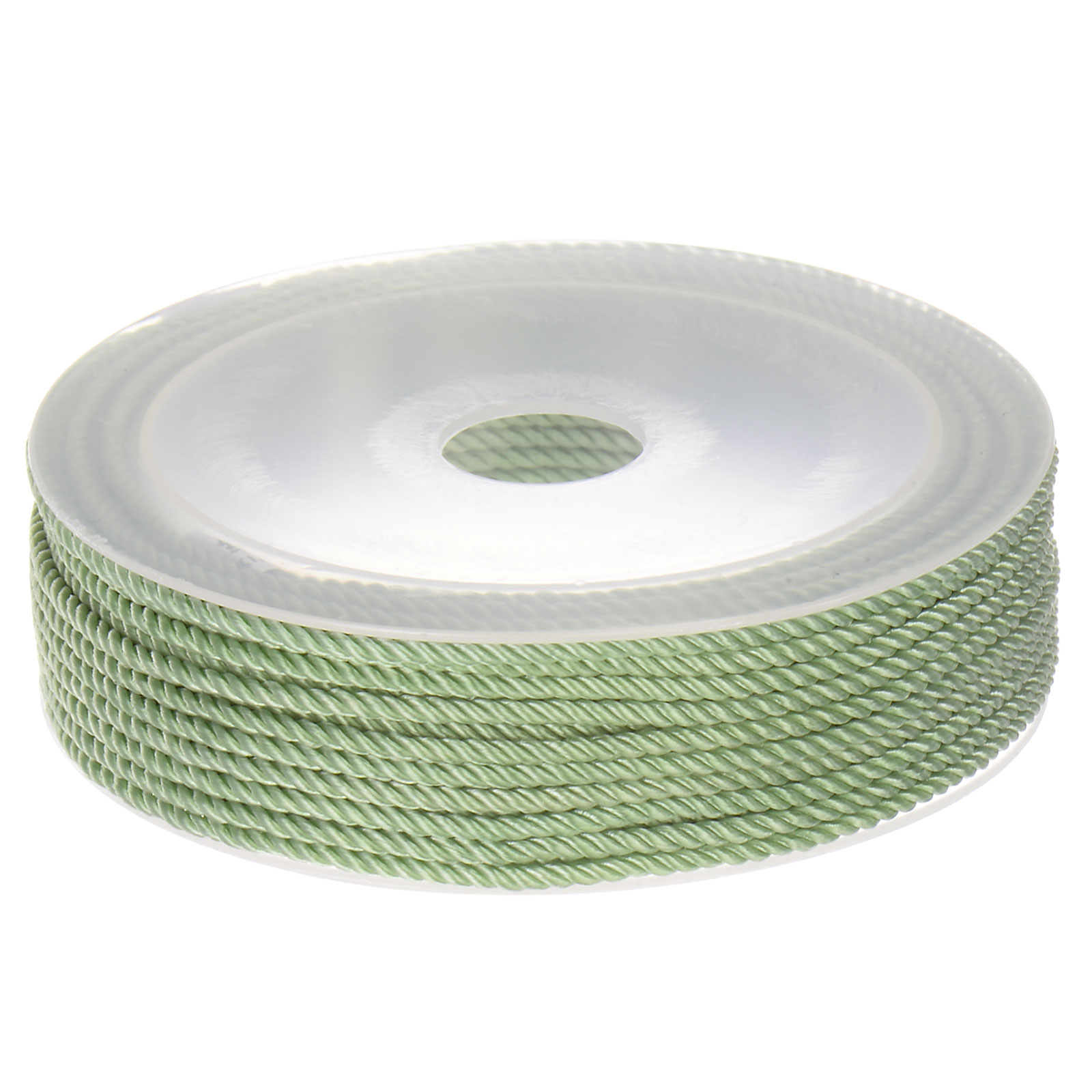 Unique Bargains Twisted Nylon Twine Thread Beading Cord 2mm 13M/43 Feet Extra Strong Braided Nylon String, Turquoise Green
