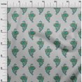 thumbnail image 2 of oneOone Georgette Viscose Fabric Leaves & Floral Block Print Fabric BTY 42 Inch Wide, 2 of 5