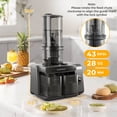 thumbnail image 3 of Costway Cold Press Juicer Machine Professional Slow Masticating Juicer with Reverse Button, 3 of 10