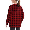 thumbnail image 4 of Chandail en Molleton pour Bébé en Solde, Col Rond, Coupe Ample, Chandail à Capuchon, Mode pour Enfants, Chandail à Manches Longues, Hauts, 4-14 Ans, pour Filles et Garçons, Chemise à Manches Longues pour Garçon, Rouge, 11T, 4 of 6
