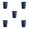 thumbnail image 1 of ZheElen PP Office And Home Waste Bin - 6L Capacity Easy Access Kitchen Large Capacity Kitchen Bedroom Dark Blue L 5Set, 1 of 6