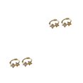 thumbnail image 4 of maskred Two Size Options For These Stunning Silver Earrings Llightweight And Gift Gold 10MM 2Set, 4 of 6