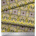 thumbnail image 2 of Soimoi Polyester Crepe Fabric Geometric & Paisley Decorative Printed Craft Fabric by The Yard 42 Inch Wide, 2 of 2