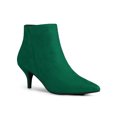thumbnail image 1 of Unique Bargains Women's Pointed Toe Zip Stiletto Ankle Boots, 1 of 8