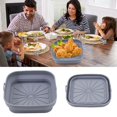 thumbnail image 4 of BKBP Doublure Carrée pour Friteuse à Air Chaud, Pot Rond en Silicone Réutilisable pour Friteuse à Air, Design de Filtre à Huile Antiadhésif, Tapis de Cuisine de Qualité Alimentaire, Grands Accessoires de Remplacement pour Friteuse à Air, 4 of 9