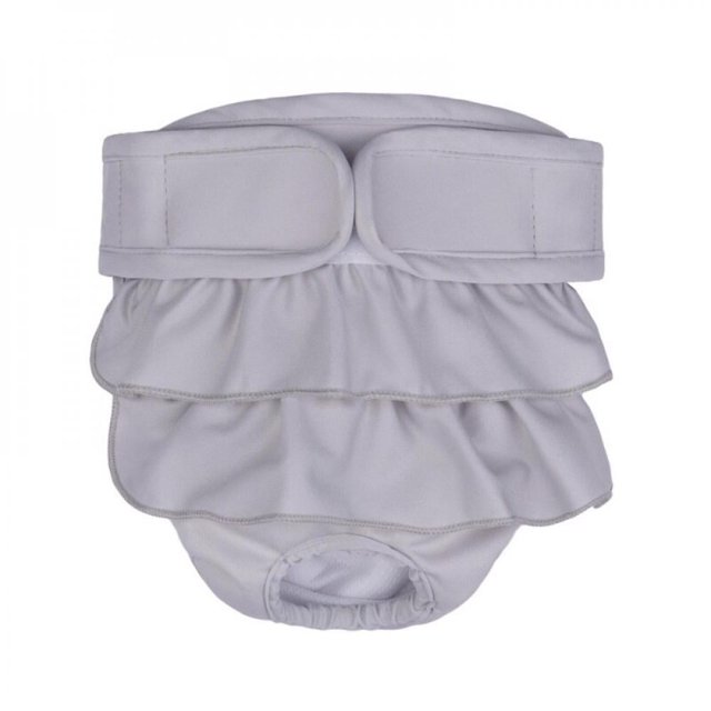Washable Dog Diapers | Reusable Dog Diapers | Washable Female Dog Diapers | Cloth Dog Diapers for Dogs in Heat, or Dog Incontinence Diapers, gray, XXL