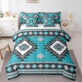 thumbnail image 1 of Erosebridal Boho Aztec Bed in a Bag Full size, Retro Geometry Bed Set, Tribal Hippie Style Decor, 7pcs, 1 of 5