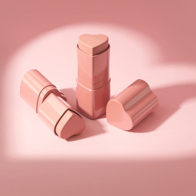 EGNMCR Blush Heart-shaped Powder Blusher Available In 6 Colors 3.5g/tube blusher blusher