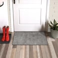 thumbnail image 2 of 18-inch x 30-inch Malika Grey Printed Floor Mat, 2 of 5