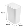 thumbnail image 3 of Dvkptbk Kitchen Accessories Trash Can Bathroom Trash Can with Lid, Small Garbage Can with Press Lid, Plastic Wastebasket with Popup Lid for Toilet, Office, Bedroom, Living Room, 3 of 8