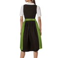 thumbnail image 4 of GDREDA Oktoberfest Bavarois Tablier Mi-Long Classique Uni pour Femme avec Liens pour Robe de Fête pour Rassemblements Festifs, 4 of 8