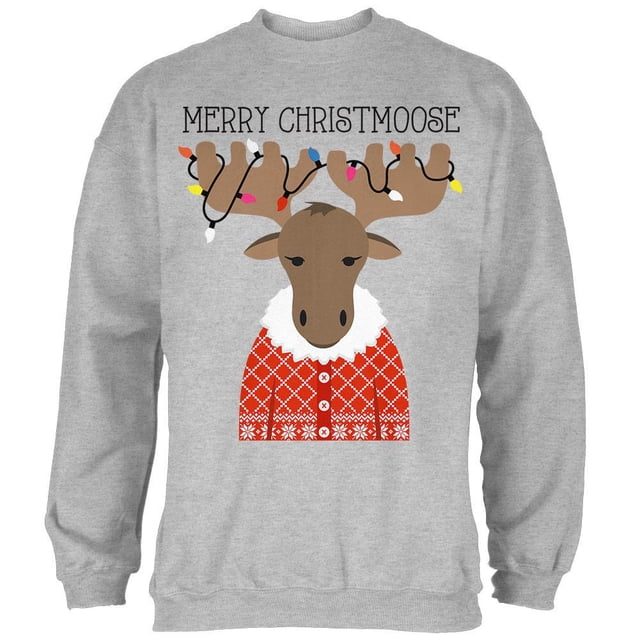 Chandail pour Hommes Noël Merry ChristMoose Moose