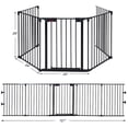 thumbnail image 2 of Costway Clôture de Foyer, Clôture de Sécurité, Grille de Foyer, BBQ, Grille de Feu en Métal, pour Animaux, Noir, 2 of 10