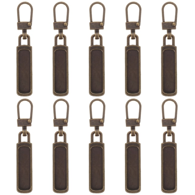 10pcs Replacement Zipper Pulls Detachable Zipper Slider Metal Zipper Repair Kit