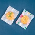 thumbnail image 3 of YAOMOBB Baking Packaging Bags Floral Cookie Biscuit Packaging Semi Transparent Floral Print 100Pcs 200Pcs, 3 of 7
