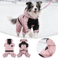 thumbnail image 2 of Small Winter Coat With Hood 4 Legs Covered Winter Snowsuit For Adjustable Warm Jacket For Small Pet Clothes Hangers Metal Pet Clothes for Medium Dogs Boys Pet Clothes for Large Dogs Pet Clothes for, 2 of 6