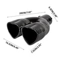 thumbnail image 2 of Heart-Shaped Dual Exhaust Tailpipe Tip | Car Modification Accessory for Enhanced Performance & Style | Stainless Steel Construction for Sedan, SUV, or Sports Car, 2 of 5
