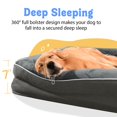 thumbnail image 3 of Washable Orthopedic Large Dog Bed - Removable Orthopedic Foam Dogs Beds with Bolsters Waterproof Large Dog Bed and Non-Slip Bottom Extra Large Dogs Beds Sofa, 3 of 5
