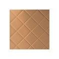 thumbnail image 1 of Fasade 12" x 12" Quilted Polished Copper Wall Panel Sample, 1 of 1