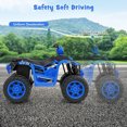 thumbnail image 4 of Gymax Kids Ride-On ATV 24V Battery Powered Electric Vehicle w/ Wireless Connection Music Radio Blue, 4 of 9