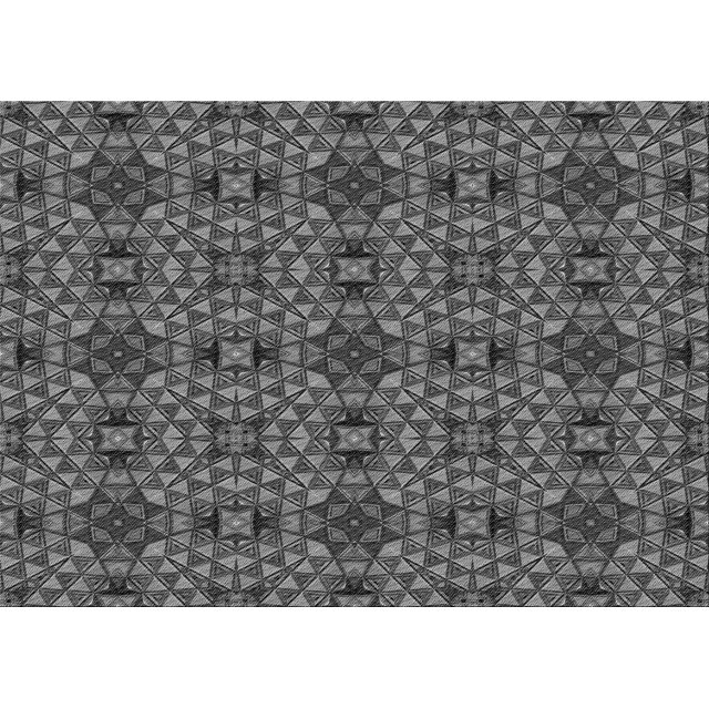 Ahgly Tapis Rectangulaire Lavable en Machine Intérieur Transitionnel Gris Foncé Noir, 3 Pieds x 5 Pieds