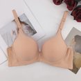 thumbnail image 2 of B91xZ Womens Bras No Underwire Full Coverage Plus Size Non Padded Wireless Minimizer Bra,Khaki XL, 2 of 3