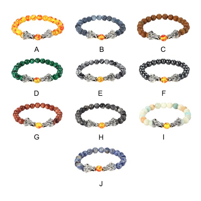 Baohd Stone Durability And Non-deformable Beads Bracelet Suitable For All Occasions Meditation Dragon H
