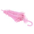 thumbnail image 4 of Bridal Umbrella, Elegant Exquisite Beautiful Lace Parasol  For Photos For Weddings For Parties Pink, 4 of 8