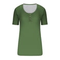thumbnail image 4 of AherBiu Womens 2025 Ribbed Knit T Shirts Square Neck Slim Fitting Tshirts Summer Casual Basic Tops Blouses, 4 of 4