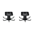 thumbnail image 2 of Maytalsory 1/2/3/5 Kitchen Hanger Self-adhesive Replacement Solid Color Punch-free 360 Degree Rotatable 6 Claw Detachable Mug Brush Rack Black 2PCS, 2 of 6