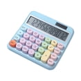thumbnail image 2 of Cute Mechanical Calculator, Solar & Battery-Powered Office Calculator, 12-Digit Display, Retro Typewriter Style, Ideal for School & Office Use, Durable for Daily Calculations, 2 of 3